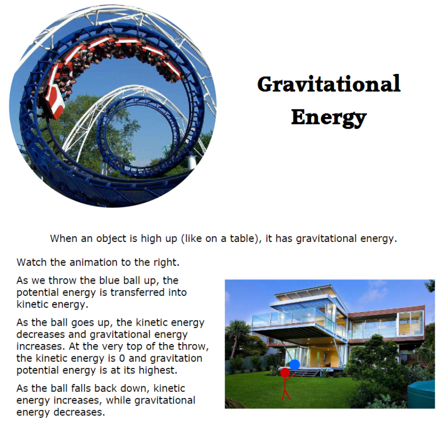 What Are 2 Examples Of Gravitational Energy